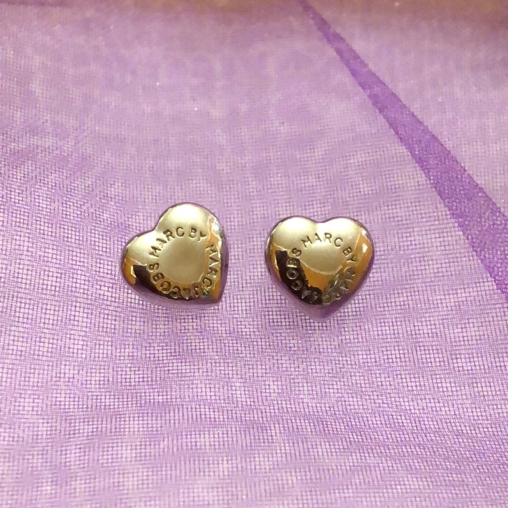 Marc Jacobs Heart Shaped Stud Earrings